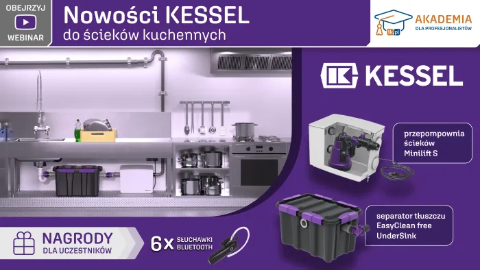  Nowości KESSEL do ścieków kuchennych  