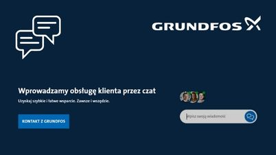 Pomoc techniczna na czacie GRUNDFOS