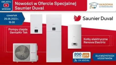 Webinarium: Nowości w Ofercie Specjalnej Saunier Duval