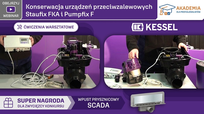 Konserwacja urządzeń przeciwzalewowych Staufix FKA i Pumpfix F w najnowszym webinarze Akademii IK!