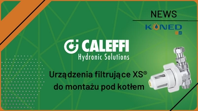 Urządzenia filtrujące XS® od CALEFFI do montażu pod kotłem