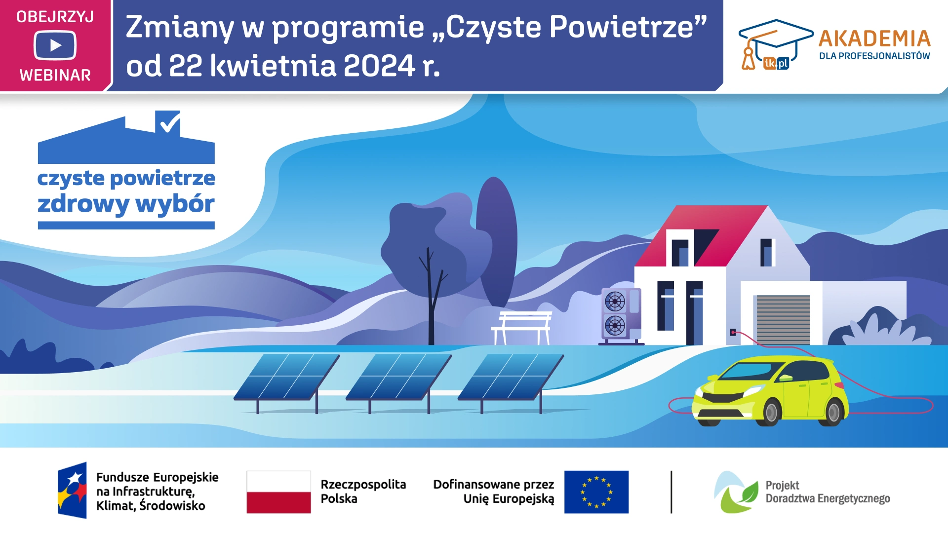 Zmiany w programie "Czyste Powietrze" od 22 kwietnia 2024 r.