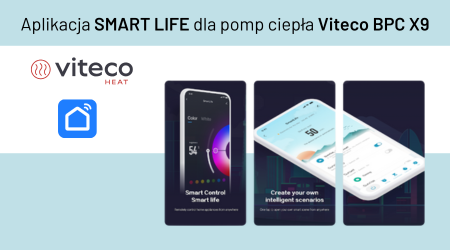Inteligentna kontrola pompy ciepła Viteco BPC X9