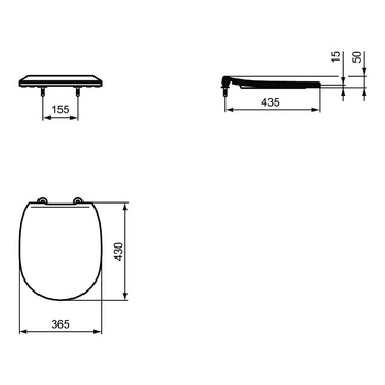 CONNECT DESKA SEDESOWA ZWYKŁA THIN