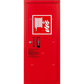 Hydrant DN 25 zawieszany boczny, wąż 30 m, zamek patent, RAL 3000 prawy