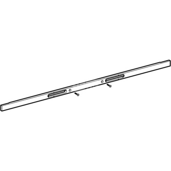 Profil maskujący do modułu sanitarnego Geberit Monolith do umywalki: Aluminium szczotkowane