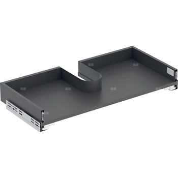 Szuflada górna Geberit do szafki pod umywalkę meblową Selnova Square, z dwiema szufladami: Szerokość umywalki=80cm, Lava / Matowy