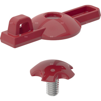 Śruba osłaniająca Geberit do dźwigni mieszacza do baterii umywalkowej Bambini, mieszacz jednouchwytowy, wielokolorowa: czerwony