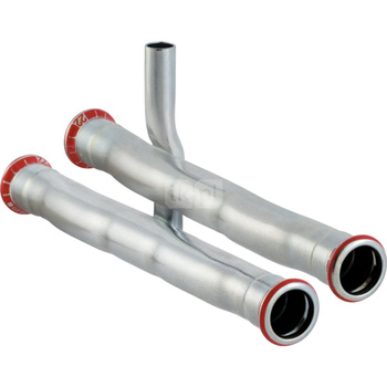 Trójnik krzyżakowy Geberit Mapress C-Stahl R-HE d15-15