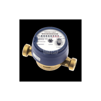 Wodomierz jednostrumieniowy suchobieżny antymagnetyczny, typu GSD8-RFM DN 20 Q3=4,0 m3/h R100/50, Tmax: 50st.C, L=130 mm