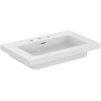 Umywalka podumywalkowa 810x510x150 mm, 3 otwory na baterię, z przelewem - EXTRA