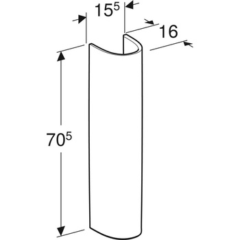 Postument Koło Idol, B16cm, H71cm, T16cm