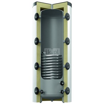 Zbiornik buforowy stojący REFLEX HF 800/1_C pojemność 800 l z wężownicą, izolacja: włókna poliestrowe z płaszczem foliowym, kolor: biały