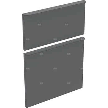 Zestaw frontów szuflad do szafki bocznej GEBERIT, kol. lava matowy szer.450 mm