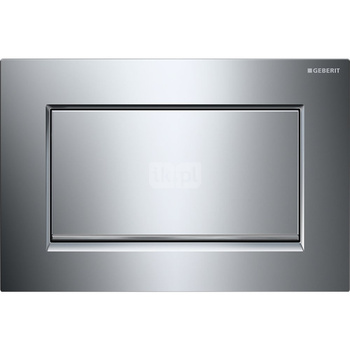 Przycisk uruchamiający Geberit Sigma10 1M, przedni, chrom bł-chrom szczot.-chrom bł., prostokątny