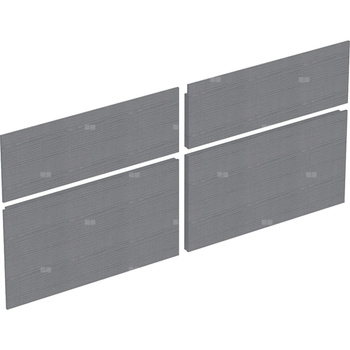 Zestaw frontów szuflad do dolnej szafki pod umywalkę GEBERIT Xeno², kol. szary szer.1200 mm