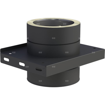 Płyta fundamentowa fi 150mm dla wspornikówpośrednich lakierowana na czarno pośrednich lakierowana na czarno