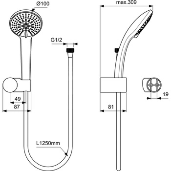 IDEALRAIN ZESTAW NATR. 3F/100 IF/1250
