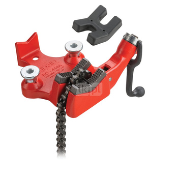 Stołowe imadło łańcuchowe ze śrubą górną BC410PA do rur z tworzywa sztucznego o śr. zewn. 1/2" - 4 1/2"