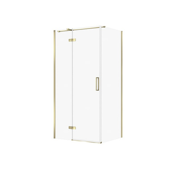 KABINA PRYSZNICOWA CITY Z ZAWIASAMI ZŁOTA 100X80X195 LEWA TRANSP