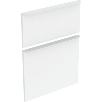 Zestaw frontów szuflad do szafki bocznej GEBERIT, kol. biały wysoki połysk szer.450 mm
