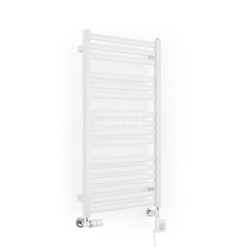 Grzejnik drabinkowy Concept By TERMA MALTA, podłączenie SX, wym. 960 x 500 mm, kolor biały drogowy RAL9016, moc 418W