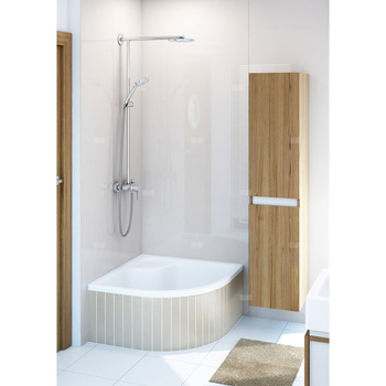 Brodzik akrylowy półokrągły "Dante" 90x90x41 R55, głęb. 28 cm