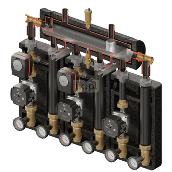 Kompania PRO 3D+ 9044 (SKE 2DC+ 55kW, UNI, 2xVRG432, pompy DN25 Grundfos, siłownik ARA)