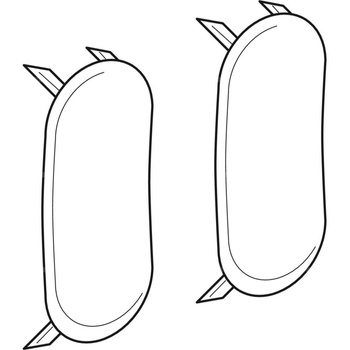 Zestaw zaślepek do wiszącej miski WC i bidetu wiszącego (2 szt.)