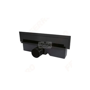 Odpływ ścienny WALL SLIM, 30 cm, czarny