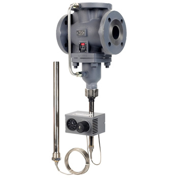Zawór regulacyjny 3-drożny DANFOSS żeliwo kołnierz DN 50, 50 mm, max. 200'C, max. 14bar, ze sterowaniem elektrycznym