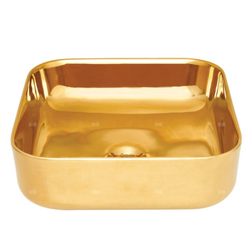 Umywalka nablatowa MALAGA złoty