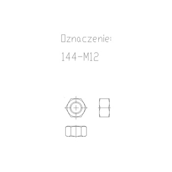 Nakrętka 6-kąt. 144 M12