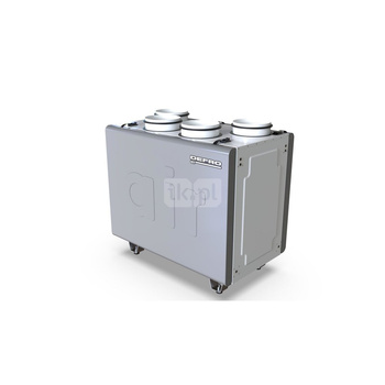 Centrala wentylacyjna DRX 400 V E o wydajności 450m3/h z kompletem mocowań ściennych, wyświetlacz dotykowy 4,3" z wymiennikiem entalpicznym