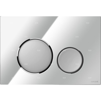 PRZYCISK LUNA CHROM BŁYSK KLAWISZE CHROM MATOWY