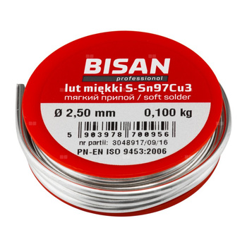 Lut miękki S-SN97Cu3 B/T 02.5 100G (szpula)