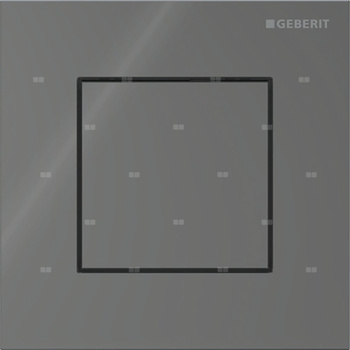 Pneumatyczny zawór spłukujący Geberit do pisuaru, ręczny, Typ 40, szkło lava, prostokątny