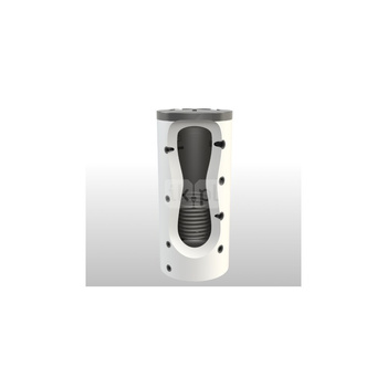 Zbiornik buforowy stojący ELEKTROMET WGJ-B pojemność 220 l z wężownicą, izolacja: kauczuk, kolor: biały