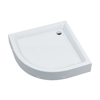 Brodzik akrylowy Eko 2.0 90x90x16 cm R55, półokrągły