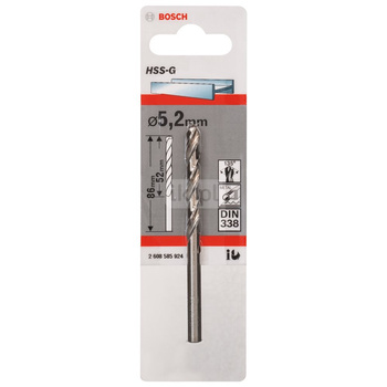 WIERTŁO STAND. HSS-G 135 '5,2/52MM