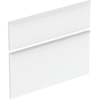 Zestaw frontów szuflad do szafki pod umywalkę GEBERIT, kol. biały wysoki połysk szer.750 mm