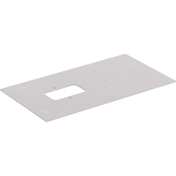 Szklana półka Geberit do dolnej szafki pod umywalkę stawianą na blat Citterio: Taupe, Szerokość umywalki=90cm