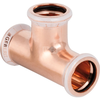 Trójnik GEBERIT Mapress Kupfer równoprzelotowy miedź 15 mm MZ
