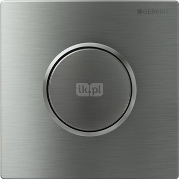 Pneumatyczny zawór spłukujący Geberit do pisuaru, ręczny, Typ 10, stal nierdz., okrągły