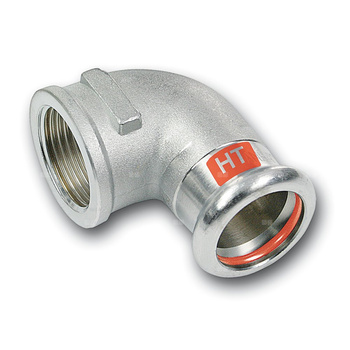 Kolano 90' Concept By SANHA Therm Industry, stal (cynk/nikiel), 22 mm x 3/4'' (zw x GW)