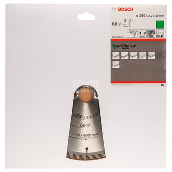 Tarcza pilarska Optiline Wood PIŁA TARCZ.-T OPTI 250X3.2X30Z60