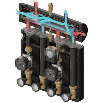 Kompania PRO 480 (SKE 2DC+ 55kW, UNI, VRG432, pompy DN25 Grundfos, siłownik ARA)