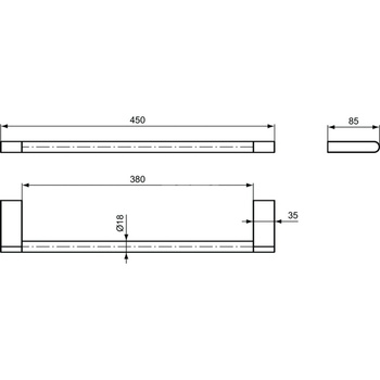CONNECT PORĘCZ NA RĘCZNIK 450 MM
