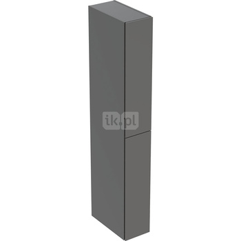 Wysoka szafka Geberit, z dwoma schowkami wysuwanymi: 24x180x48cm, Korpus i front: lava / lakierowany matowy