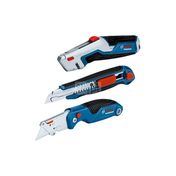 Zestaw 3 noży: składany, łamany, chowany